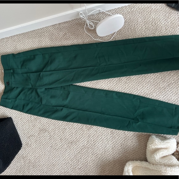 Zara full length pants - dark green - Picture 2 of 4